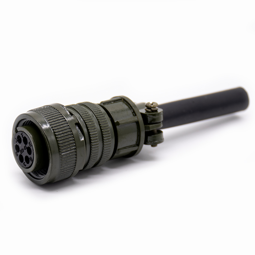 Elecbee Conector MIL-Spec MS5015 Serie roscada MS3106A14S-6S GILD 6PIN Tipo de soldadura recta Tipo de tipo 1 PCS