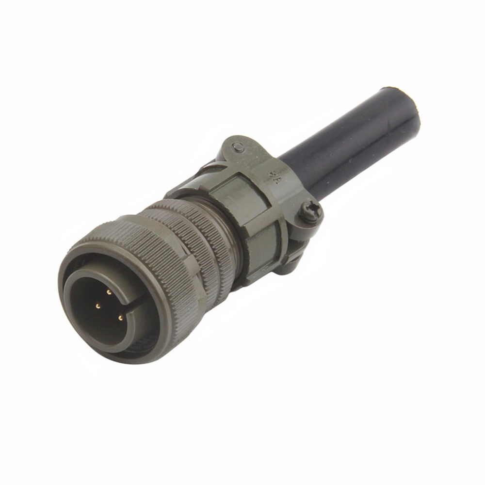 Elecbee Conector MIL-Spec MS5015 Serie roscada MS3106A16-10P Silvering 3pin Tipo de soldadura recta Tipo de tipo 1 PCS