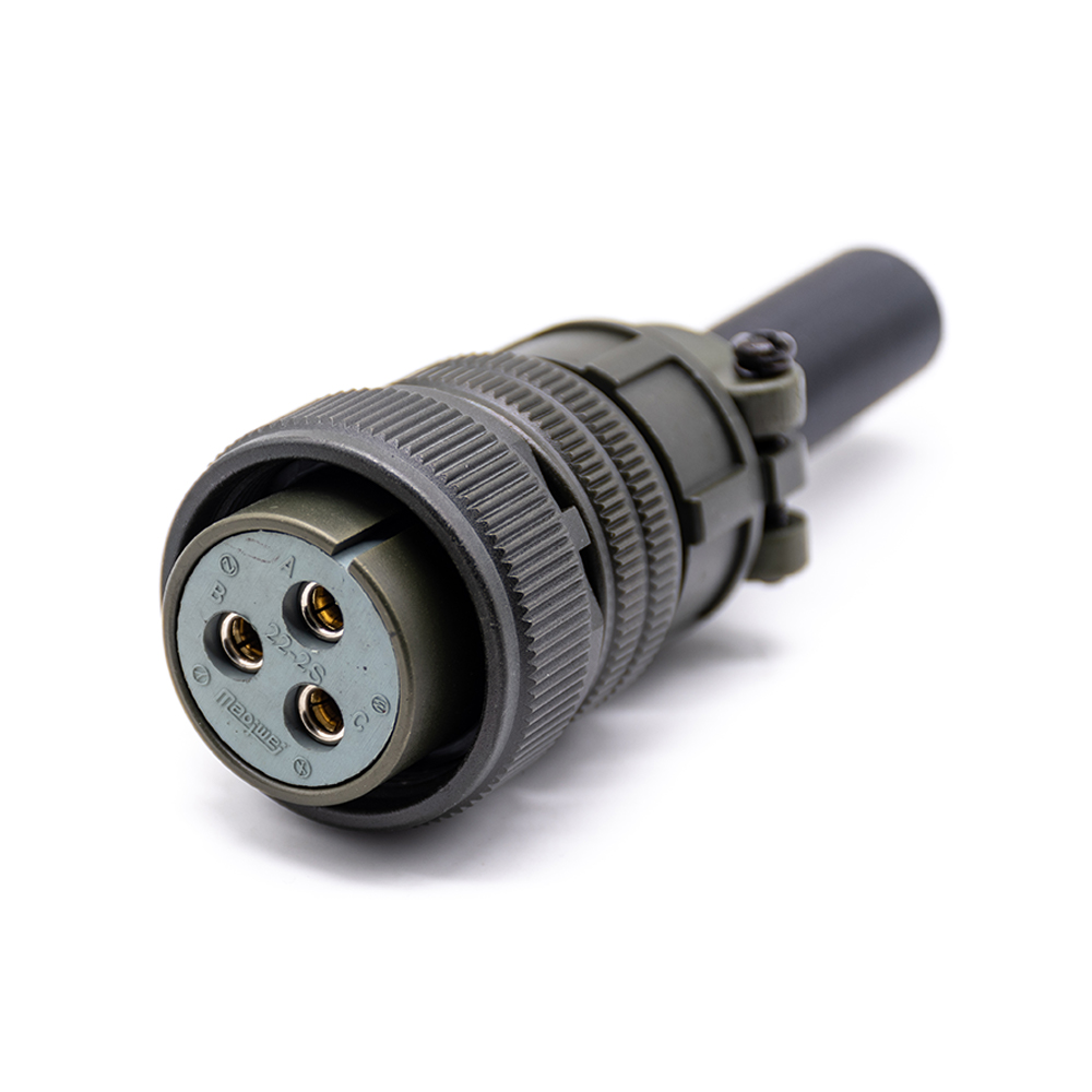 MIL-Spec Connector MS5015 Seriengewinde MS3106A22-2s Silvering 3Pin ...