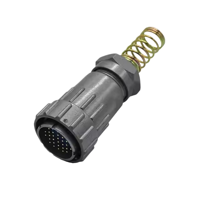 Elecbee Waterproof Aviation connector FQ30 Series Bayonet 42 Pin Straight Wire Spring Male Pin Plug FQ30-42TJ