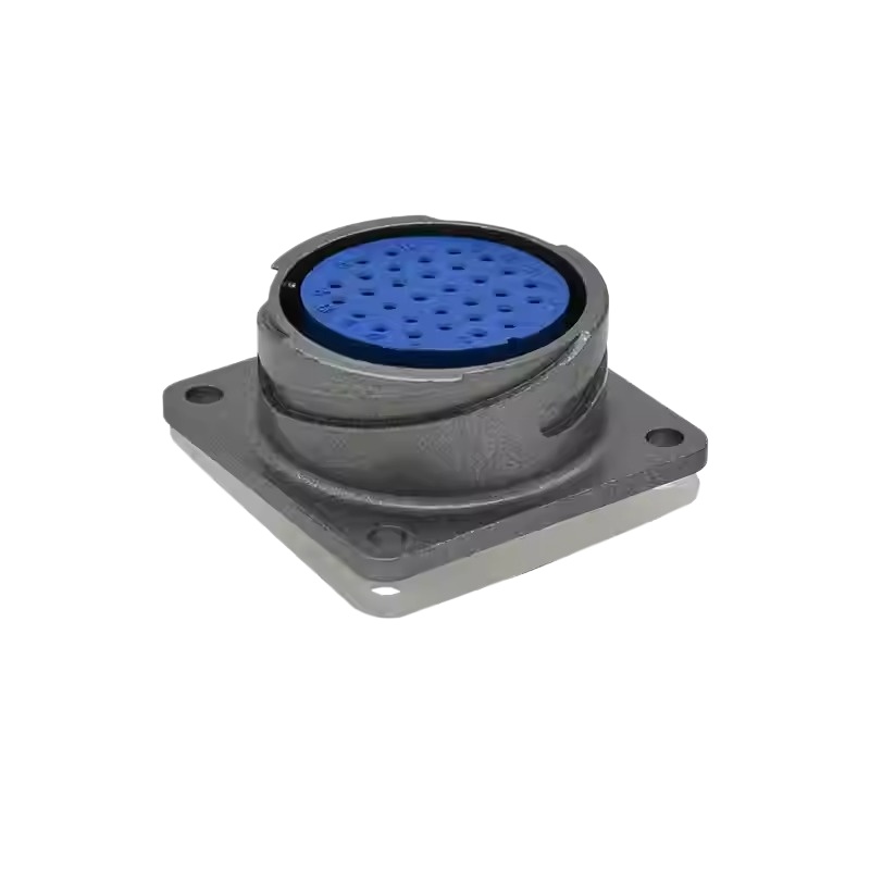 Elecbee Waterproof Aviation connector FQ30 Series Bayonet 55 Pin Straight Square Flange Female Pin Receptacle FQ30-55ZK