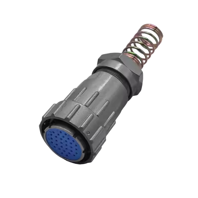 Elecbee Waterproof Aviation connector FQ30 Series Bayonet 9 Pin Straight Wire Spring Female Pin Plug FQ30-9TK