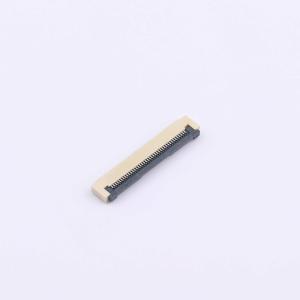 0.5mm Pitch 40-Pin Flip Lock FFC/FPC Connector, Bottom Contact, Right Angle SMD, Tin Plated