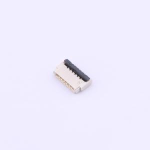0.5mm Pitch 6-Pin Flip Lock FFC/FPC Connector, Dual Contact, Right Angle SMD, Gold Plated