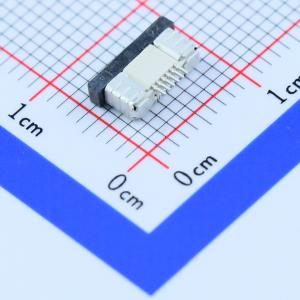 0.5mm Pitch 6-Pin Slide Lock FFC/FPC Connettore, contatto superiore, Angolo destro SMD, Tin Placcato