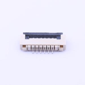 1mm Pitch 6-Pin Flip Lock FFC/FPC Connector, Bottom Contact, Right Angle SMD, Tin Plated