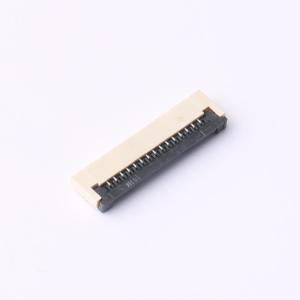 Elecbee 15 Pin FPC Connector 1mm Pitch Bottom Flip Lock Solder Tin Plated Right Angle 2mm Height 0.3mm Thickness 50V Rated