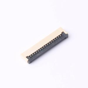 Elecbee 17 Pin FPC Connector 1mm Pitch Bottom Flip Lock Solder Tin Plated Right Angle 2mm Height 0.3mm Thickness 50V Rated