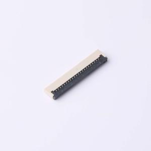 Elecbee 22 Pin FPC Connector 1mm Pitch Bottom Flip Lock Solder Tin Plated Right Angle 2mm Height 0.3mm Thickness 50V Rated
