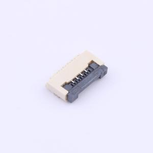 Elecbee 4 Pin FPC Connector 1mm Pitch Bottom Flip Lock Solder Tin Plated Right Angle 2mm Height 0.3mm Thickness 50V Rated