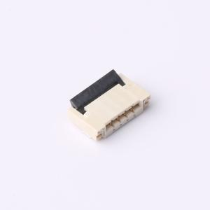 Elecbee 4 Pin FPC Connector 1mm Pitch Top and Bottom Flip Lock, Backlock Solder Tin Plated Right Angle 2mm Height 0.3mm Thickness 50V Rated