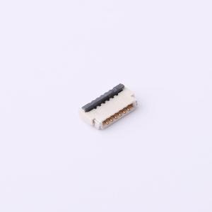 Elecbee 6 Pin FPC Connettore 0.5mm Pitch Top e Bottom Flip Lock, Backlock Solder Tin Placcato Angolo Retto Angolo Destra 1mm Altezza 0.3mm Spessore 50 V Rated