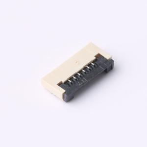Elecbee 6 Pin FPC Connector 1mm Pitch Bottom Flip Lock Solder Tin Plated Right Angle 2mm Height 0.3mm Thickness 50V Rated