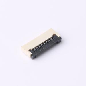 Elecbee 8 Pin FPC Connector 1mm Pitch Bottom Flip Lock Solder Tin Plated Right Angle 2mm Height 0.3mm Thickness 50V Rated
