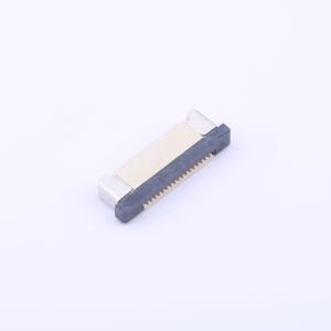 Elecbee FPC Connector - 0.5mm Pitch, 17 Pin, Contacts, Bottom, Slide Lock, Surface Mount, Right Angle, Tin Plated