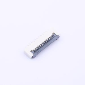 FPC Connector - 1mm Pitch, 10 Pin, Contacts, Bottom, Flip Lock, Surface ...