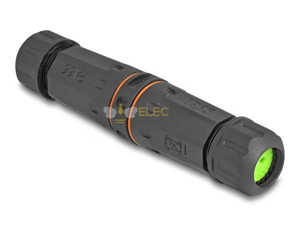 Elecbee Optischer Glasfaserkabelstecker SC Duplex weiblich bis SC Duplex weiblicher APC mit M20-Faden IP68 Staub und wasserdicht