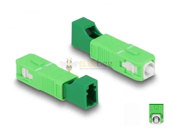 Elecbee Optical Fiber Hybrid Coupler SC Simplex male to LC Simplex ...