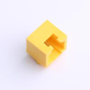 Elecbee 1x1 6P4C 直角スルーホールシールドなし黄色 RJ45 イーサネット コネクタ