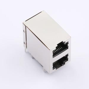 エレクビー 1×1 8P8C 左右の左右のシールド付きブラックカラーRJ45イーサネットコネクタ