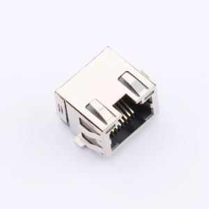 エレクビー 1×1 8P8C 表面実装、グリーンイエローLEDシールドブラックカラーRJ45イーサネットコネクタ