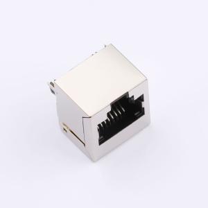 Elecbee 1x1 8P8C 垂直スルーホールシールド黒色 RJ45 イーサネット コネクタ