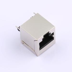 エレクビー 1x1 8P8C 垂直 スルー ホールシールド ブラックカラー RJ45 イーサネットコネクタ