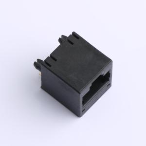 エレクビー 1×1 8P8C 垂直 スルー ホール シールドなし ブラック カラー RJ45 イーサネットコネクタ