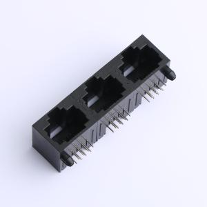 エレクビー 3x3 8P8C 左右の左右の角角 シールドなしブラックカラー RJ45 イーサネットコネクタ
