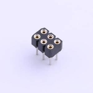 Elecbee 2.54mm pitch female connector, 2x3 pins, vertical connector ...