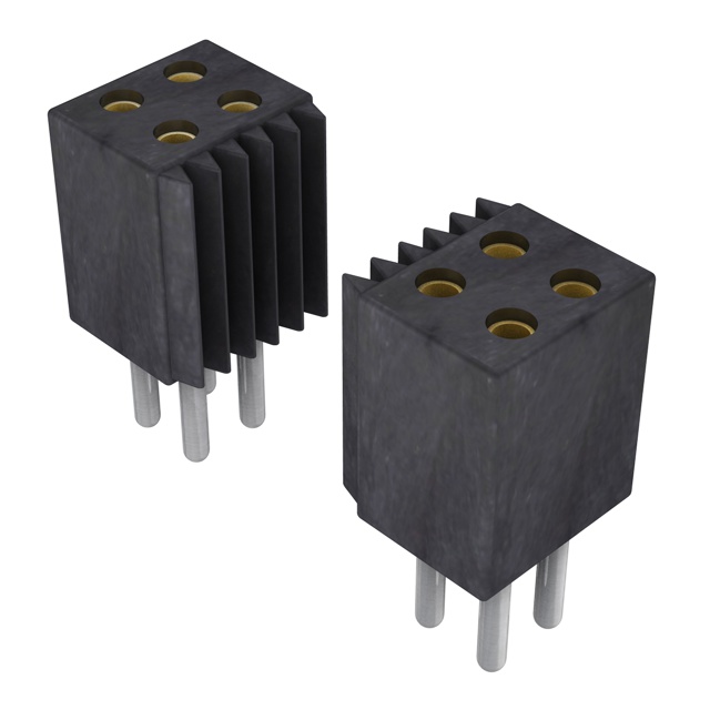Elecbee female header, 1.27mm pitch, 2x39pin, vertical insert, round pins.