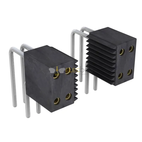 Rectangular Connector Header Elecbee female header, 1.27x2.54mm pitch, 2x10 pin horizontal connector ...