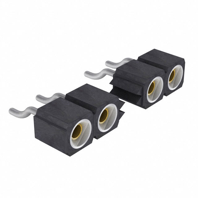 Elecbee female header, 2.54mm pitch, 1x64 pin, horizontal surface mount ...