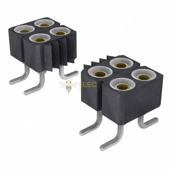 Vertical Rotation Pin Elecbee female header, 2.54mm pitch, 2x10 pin, vertical surface mount ...