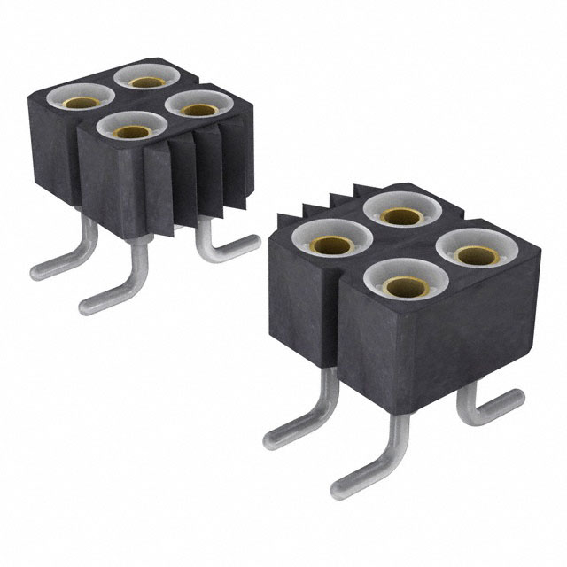 Elecbee female header, 2.54mm pitch, 2x8 pins, vertical surface mount ...