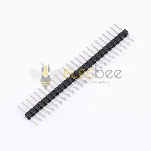 Horizontal Cable Header Elecbee header, 2.54mm pitch, 1x25pin horizontal surface mount.