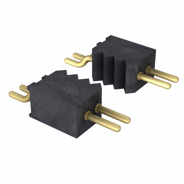 Elecbee pin header, 1.0mm pitch, 1x20 pin, horizontal patch, round pins.