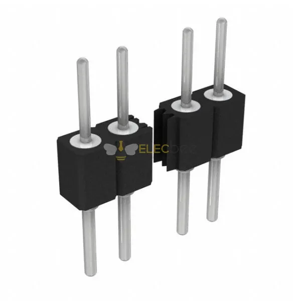 Vertical Rotation Pin Elecbee pin header, 1.778mm pitch, 1x20 pins, vertical insert, round ...