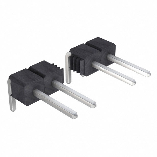 Elecbee pin header, 2.54mm pitch, 1x10 pin, horizontal insert, square ...