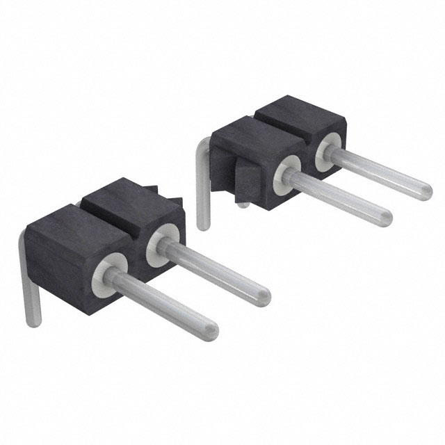 Cabeça de pino Elecbee, passo de 2,54 mm, conector horizontal de 1x55pin, pinos redondos, estanho-plated.