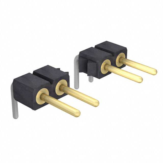 Elecbee pin header, 2.54mm pitch, 1x60pin horizontal insert, round pins.