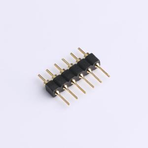Elecbee pin header, 2.54mm pitch, 1x6 pin, vertical insert, round pins.