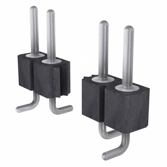 Elecbee pin header, 2.54mm pitch, 1x6 pin, vertical surface mount ...