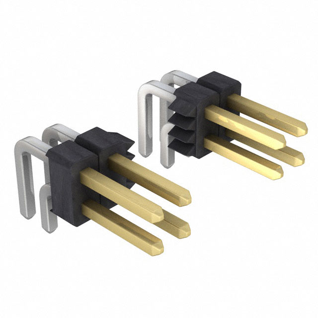 Elecbee pin header, 2.54mm pitch, 2x17pin horizontal insert, square pins.