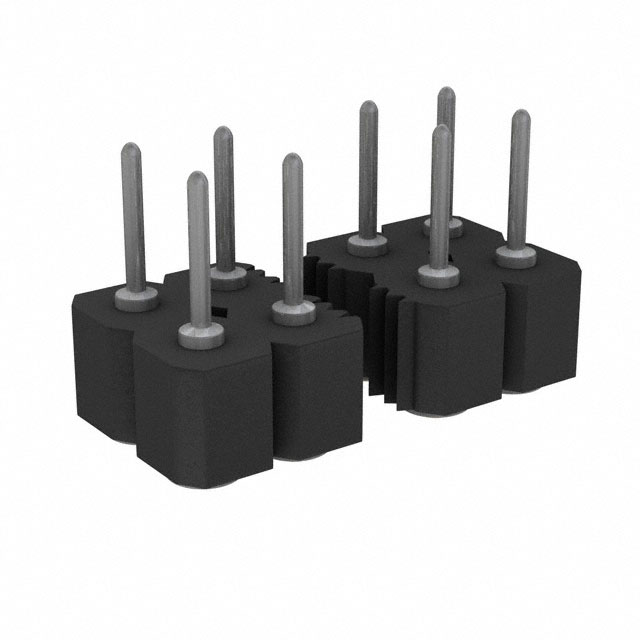 Elecbee pin header, 2.54mm pitch, 2x22 pins, vertical surface mount ...