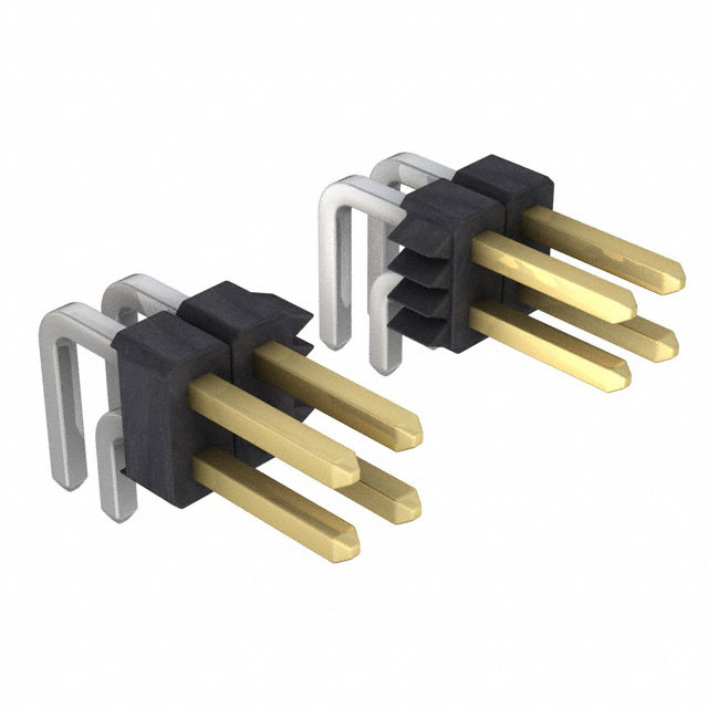 Elecbee pin header, 2.54mm pitch, 2x22pin horizontal connector, square ...