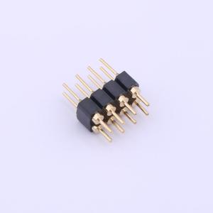 Elecbee Pin header with 2.54mm pitch, 2x4 pins, vertical insert, round ...