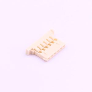 Elecbee 와이어-보드 하우징 1.25mm 플러그 1x6핀 PA66 베이지