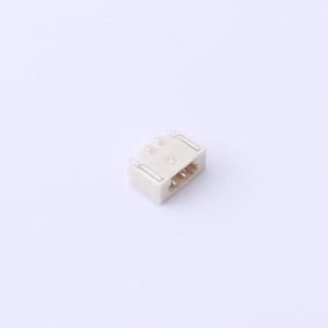 Elecbee Wire-to-Board Pin Header 0.8mm Pitch 1x2pin Surface Mount Right Angled LCP Beige
