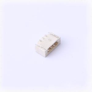 Elecbee Wire-to-Board Pin Header 0.8mm Pitch 1x3pin Surface Mount Right Angled LCP Beige
